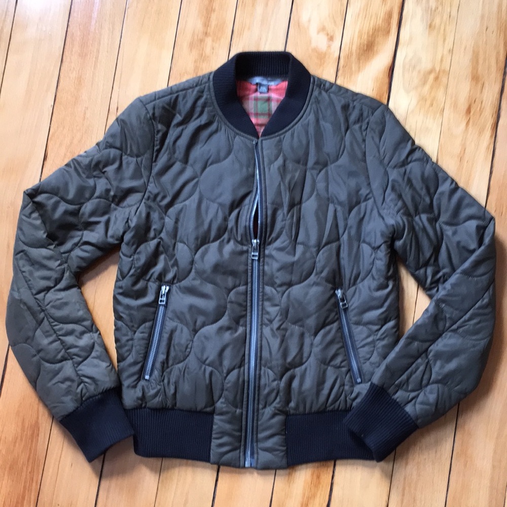 Army Green LL Bean Bomber Jacket